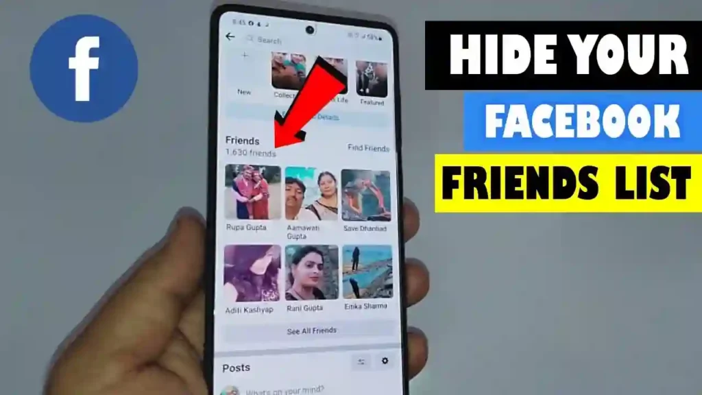 how to hide your friends list on facebook
