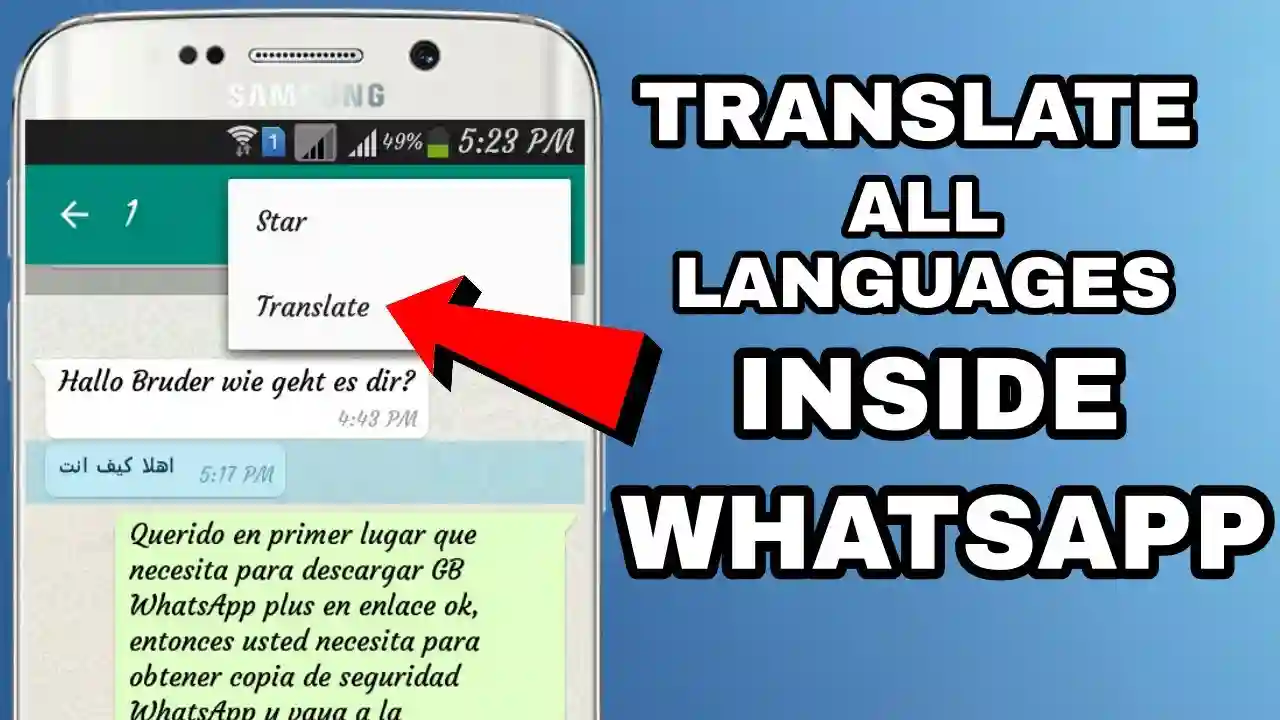 How to Translate WhatsApp Messages On Any Language