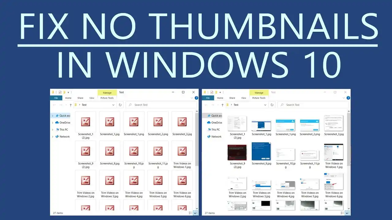 How to Fix Thumbnails Not Showing in Windows 10