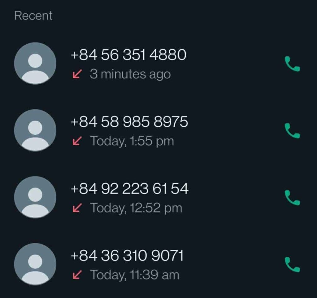 Whatsapp Scam Calls 