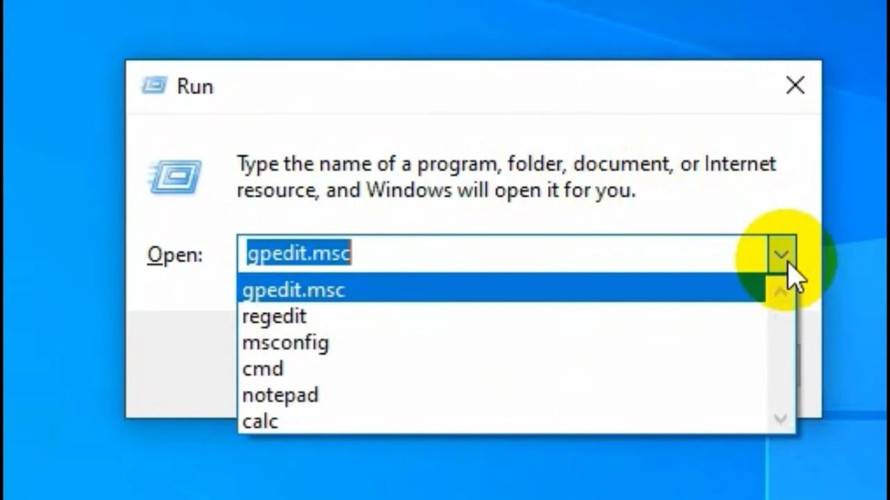 Windows Run Command List