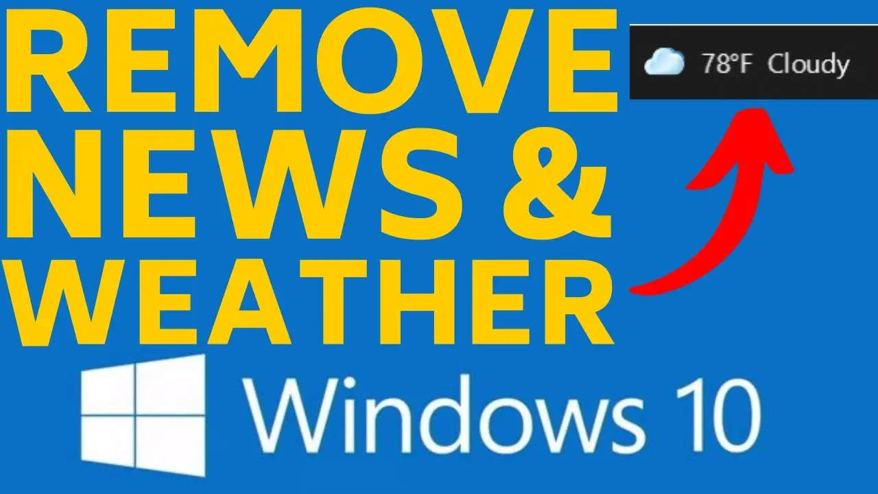 How to Remove Weather Widget from Windows